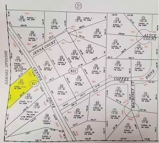7470 Center Parcel Map