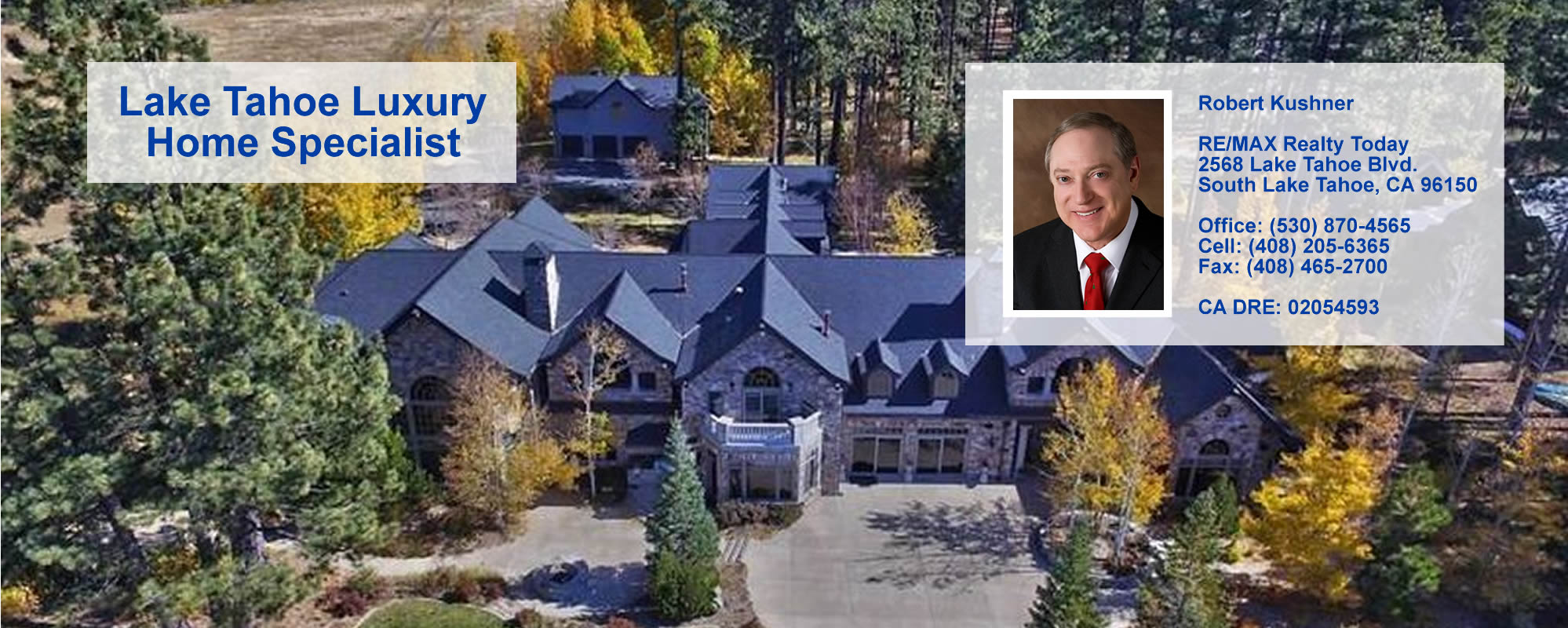 Luxury home and contact information