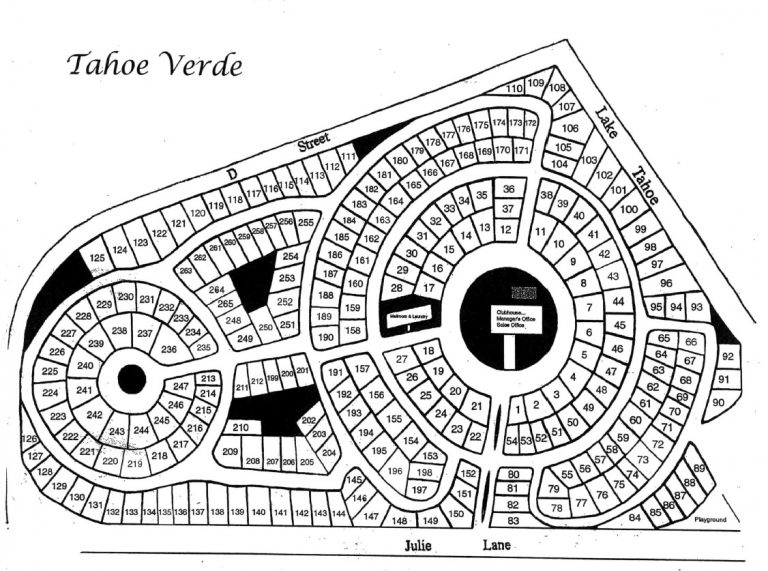 Tahoe Verde Park Map Cal Nevada Real Estate