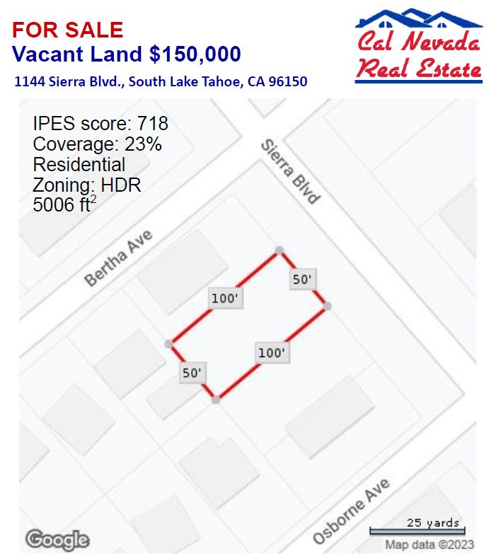 1144 Sierra Blvd. Lot